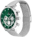 Tommy Hilfiger Reloj Analógico de Cuarzo Multifunción para Hombre con Correa de Acero Inoxidable