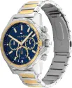Tommy Hilfiger Reloj Analógico de Cuarzo multifunción para Hombre con Correa en Acero Inoxidable de Dos Tonos - 1791937