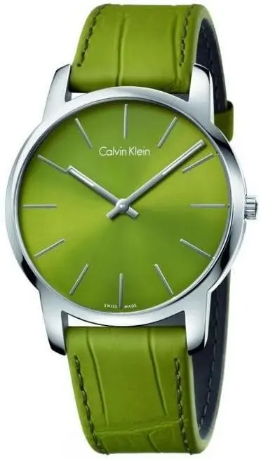 Calvin Klein City K2G211WL Reloj de Pulsera para Hombres Muy Llano