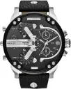 Diesel Mr. Daddy Reloj para Hombre, Movimiento multifunción de Cuarzo con Correa de Piel, sintética o Silicona