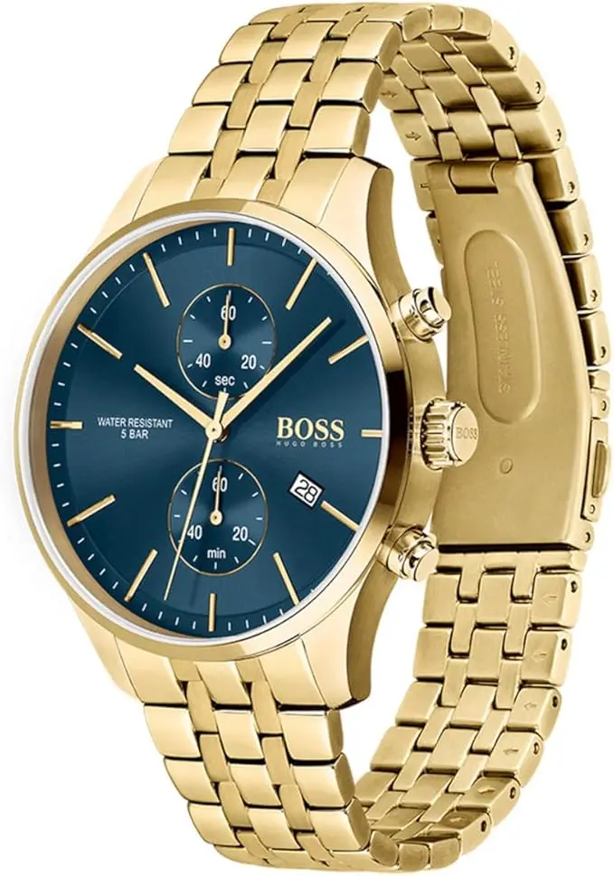 BOSS Reloj Cronógrafo de Cuarzo para Hombre con Correa en Acero Inoxidable Dorado - 1513841