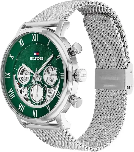 [1710567] Tommy Hilfiger Reloj Analógico de Cuarzo Multifunción para Hombre con Correa de Acero Inoxidable