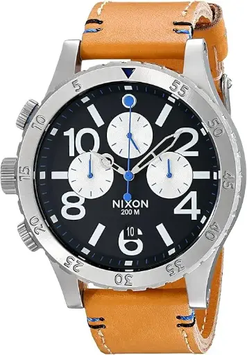 [A363-1602] NIXON Reloj cronógrafo de Acero Inoxidable 48-20 Gun Rose