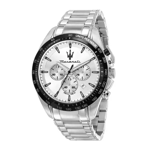 [R8873612049] Reloj Maserati Traguardo Crono Silver - R8873612049
